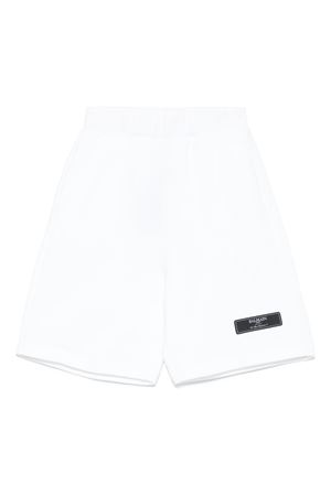 Logo-Patch Shorts BALMAIN PARIS KIDS | BW6P29Z0114100